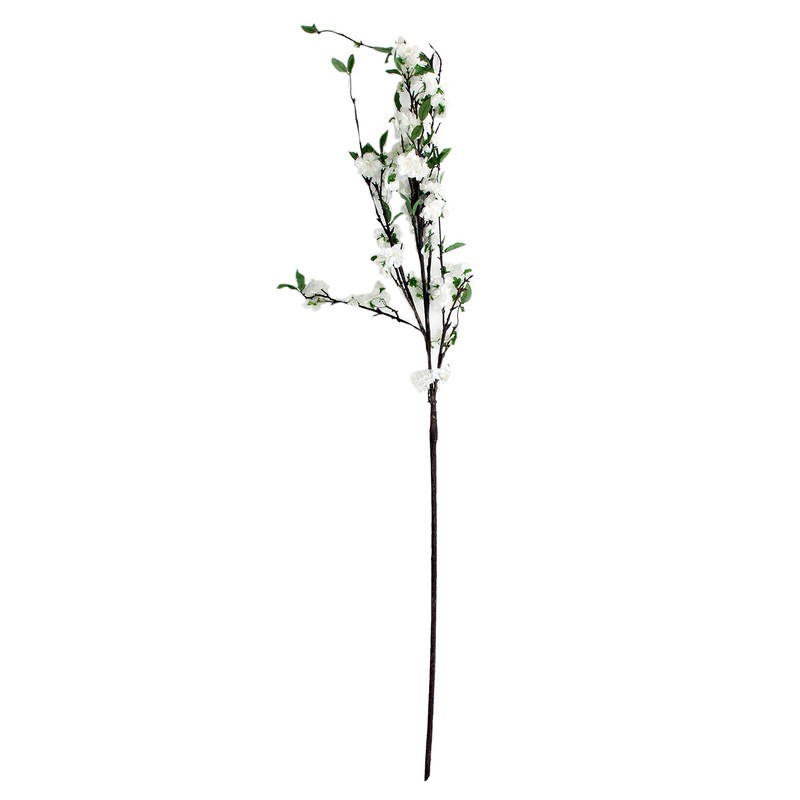 Flor Artificial de Almendro de Poliéster Blanca, 182x35x35 cm. — Qechic