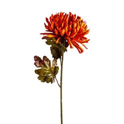 Flor de crisântemo laranja, Ø15x79cm