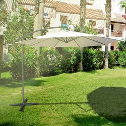 FLORENCE - Guarda-sol de jardim de alumínio 300x300x235 cm