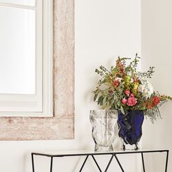 Vaso in vetro blu, Ø 13,5 x 28,8 cm | frattale