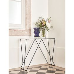 Transparente Glasvase, Ø 13,5 x 28,8 cm | fraktal