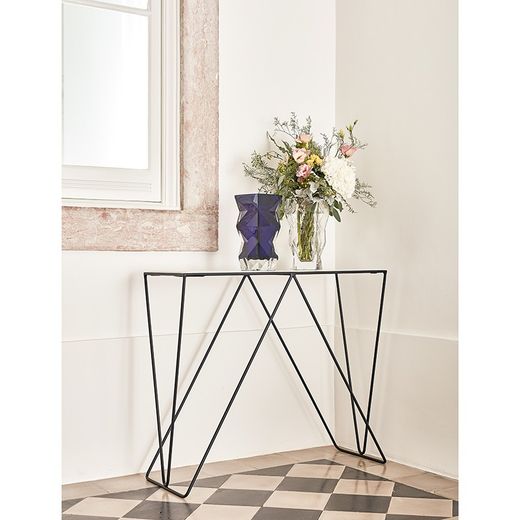 Transparente Glasvase, Ø 13,5 x 28,8 cm | fraktal