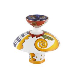 Ballerina dekorative Porzellanvase in mehrfarbig, 22,7 x 22,7 x 23 cm | Mariinsky