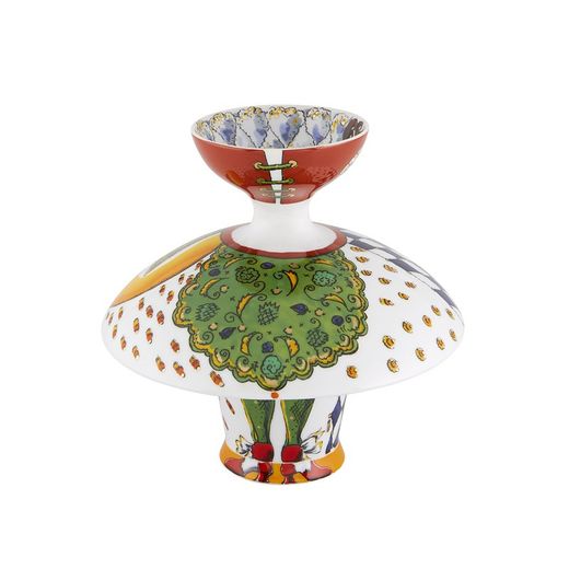 Ballerina dekorative Porzellanvase in mehrfarbig, 22,7 x 22,7 x 23 cm | Mariinsky