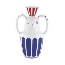 Dekorative Elefantenvase aus Porzellan in Mehrfarben, 20,4 x 14,9 x 32,3 cm | Folkifunki