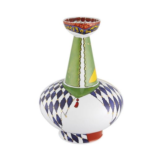 Joker dekorative Porzellanvase in mehrfarbig, 23,6 x 23,6 x 33,4 cm | Mariinsky