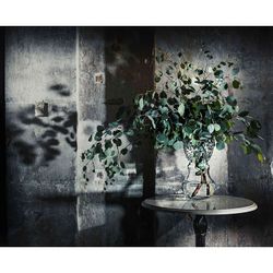 Vase L of transparent glass, Ø 18.9 x 32 cm | Boreal