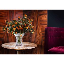 Vase L of transparent glass, Ø 29 x 30 cm | garlands