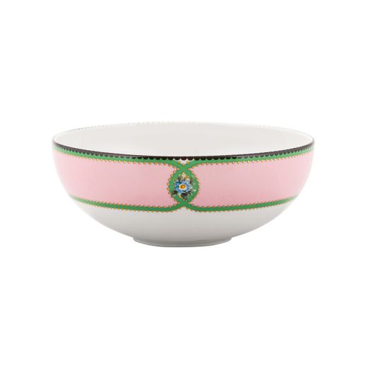 Bol à céréales en porcelaine multicolore, 14 x 14 x 5,4 cm | Herança