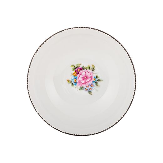 Bol à céréales en porcelaine multicolore, 14 x 14 x 5,4 cm | Herança