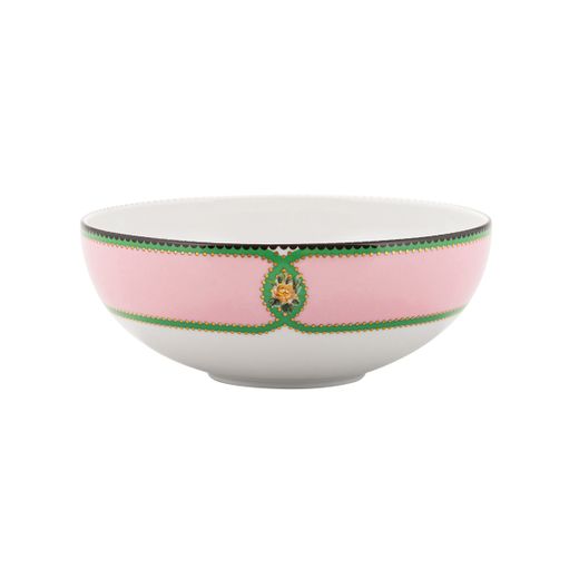 Bol à céréales en porcelaine multicolore, 14 x 14 x 5,4 cm | Herança
