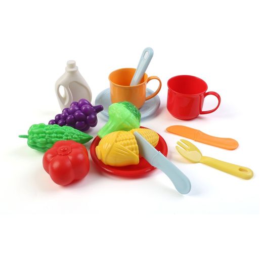 Lavabo pour enfants en polyéthylène rouge et beige, 45x26x39 cm | Bassin De Lavage