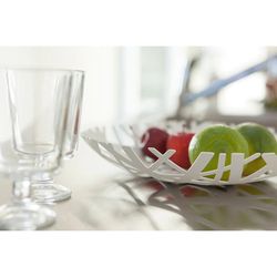 Blank steel fruit bowl, Ø 26 x 4.5 cm | Tower