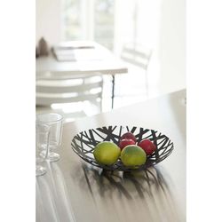 Coupe à fruits en acier noir, Ø 26 x 4,5 cm | La tour