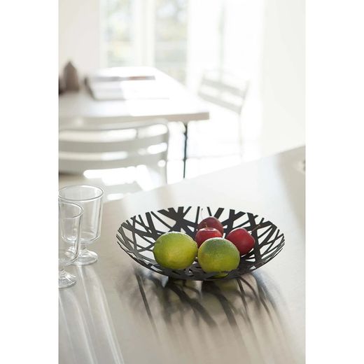 Coupe à fruits en acier noir, Ø 26 x 4,5 cm | La tour