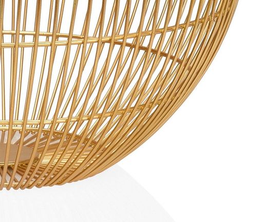 Coupe à fruits en métal avec tiges dorées, Ø32x16 cm