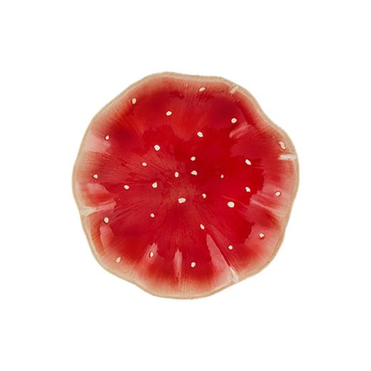 Large multicoloured earthenware fruit bowl, 38.7 x 38.5 x 10.5 cm | Gudrum