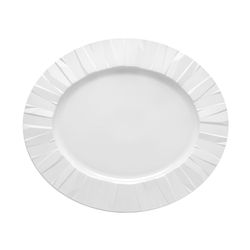 Plat en porcelaine blanc, 42,3 x 36,1 x 2,7 cm | Matrice