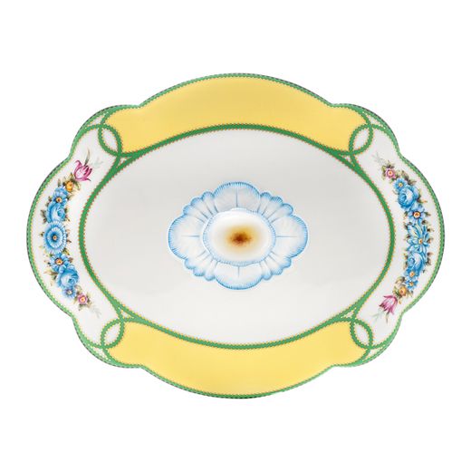 Boîte en porcelaine multicolore, 25,3 x 19,7 x 16 cm | Hérança