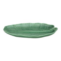 Πιατέλα L Faience σε πράσινο χρώμα, 50,5 x 28 x 6,5 cm | ΦΥΛΛΑ μπανανας