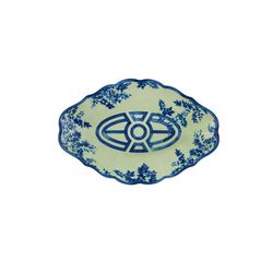 Medium Porcelain Platter in Antique Blue and White, 34.6 x 23 x 5 cm | The Meaning