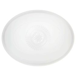 Grand Ornement de Plat Ovale en Porcelaine, 41,6x32,3x2,9 cm