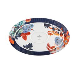 Πορσελάνινο πιάτο Oval L σε πολύχρωμο, 39,2 x 24,5 x 2,5 cm | δυαδικότητα