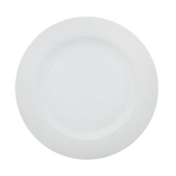 Round white porcelain serving dish, 32.8 x 32.8 x 3.4 cm | Basket