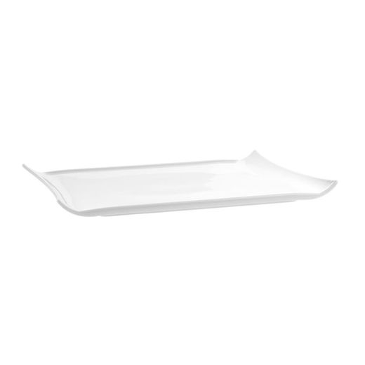 Piatto da portata rettangolare in porcellana bianca, 39,4 x 30 x 2,9 cm | Buffet White