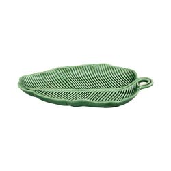 Piatto Faience S verde, 26,5 x 14,5 x 4,5 cm | foglie di banana