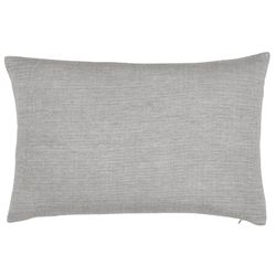 Housse de coussin en coton bio gris 40 x 60 cm