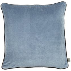 Ice blue velvet cushion cover 45 x 45 cm