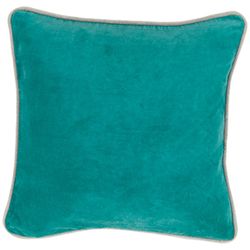 Ocean blue velvet cushion cover 60 x 60 cm