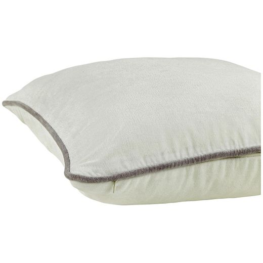 Cream white velvet cushion cover 45 x 45 cm