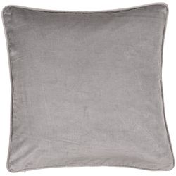 Capa de almofada de veludo cinza lavanda 60 x 60 cm