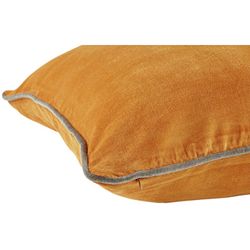 Dark orange velvet cushion cover 60 x 60 cm