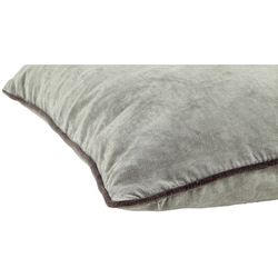 Kussenhoes van zilverkleurig fluweel 45 x 45 cm