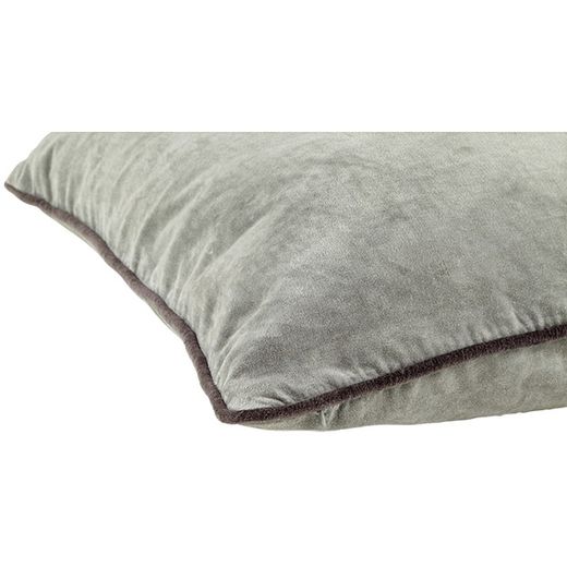 Kussenhoes van zilverkleurig fluweel 45 x 45 cm