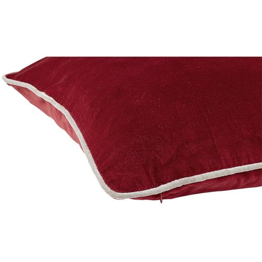 Set of 2 red velvet cushion covers