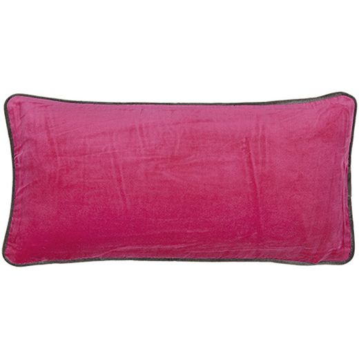 Housse de coussin velours rose fuchsia 30 x 30 cm