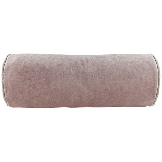 Capa de almofada de veludo de rolo malva 22 x 60 cm