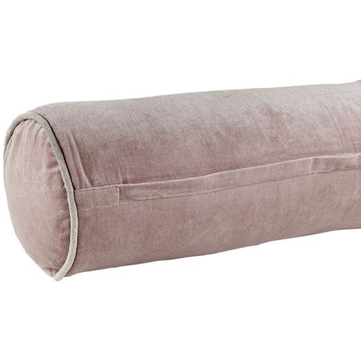 Capa de almofada de veludo de rolo malva 22 x 60 cm