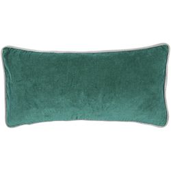 Housse de coussin velours vert émeraude 30 x 60 cm