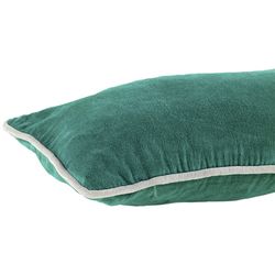 Housse de coussin velours vert émeraude 30 x 60 cm