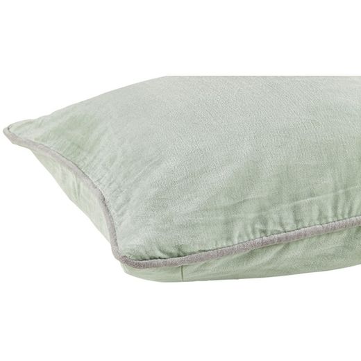 Mint green velvet cushion cover 60 x 60 cm