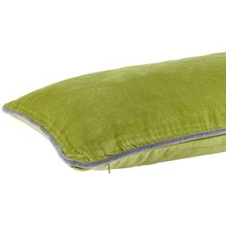 Moss green velvet cushion cover 30 x 60 cm