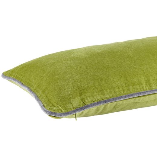 Moss green velvet cushion cover 30 x 60 cm