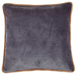 Capa de almofada de veludo e algodão orgânico bronze / cinza 45 x 45 cm