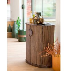 Reyi Cabinet Donkerbruin Mangohout