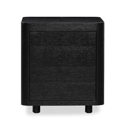 GAND | Table de chevet en bois noir 55 x 55 x 50 cm